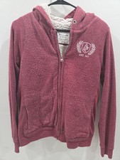 Women's Size Medium Abercrombie  Fitch Full Zip Hoodie Sweatshirt Size M preppy