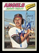 Jerry Remy Autographed Signed 1977 Topps Card #342 Card California Angels