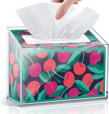 Acrylic Hand Towel Box Cover Compatible with Kleenex Disposable Hand Towels Wall
