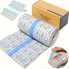 Tattoo Aftercare Waterproof Bandages 6" x 1.1 Yard - Transparent Film Cover Up T