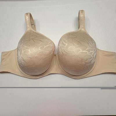 Cacique Lightly Lined Full Coverage Bra Plus Size 50B Underwire Light Beige NEW