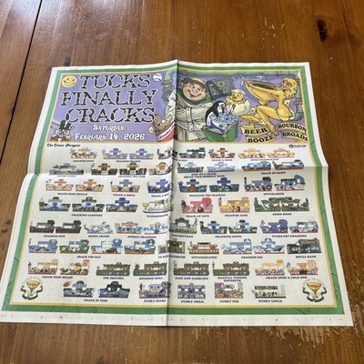 Mardi Gras Bulletin 2026  Krewe of Tucks Float depictions summary Advocate