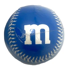 M&M's World Blue Logo Lentil Baseball Mat Ball New read description