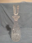Lismore Waterford Crystal Cut Glass Decanter With Bottle Stopper Vintage