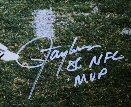 Lawrence Taylor Joe Theismann Signed NFL 16x20 Tackle Photo w/MVP-Beckett W Holo - Picture 3 of 5