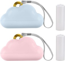 Travel Mini Lint Roller 2 Pack - Portable, Reusable  Washable Sticky Roller wit