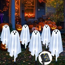 Halloween Decorations Outdoor Solar Ghost Garden Stake Lights Yard Party Decor