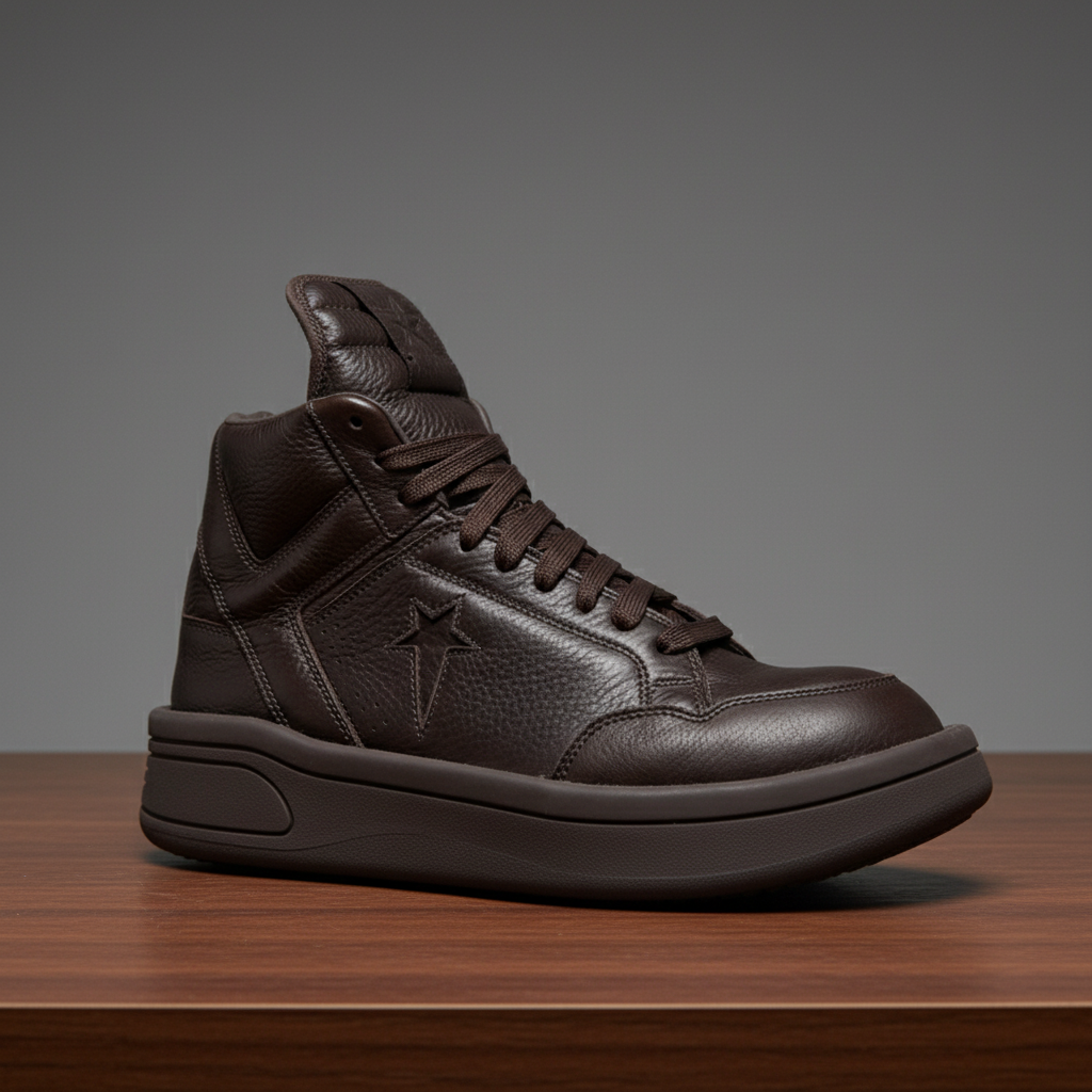 Size 4.5 - Rick Owens x Converse DRKSHDW TURBOWPN Mid Clay for