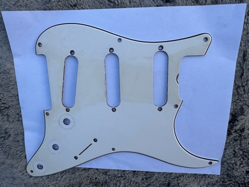 54 58 Fender Stratocaster Nitrate Celluloid White Pickguard 8 hole strat 50s RI