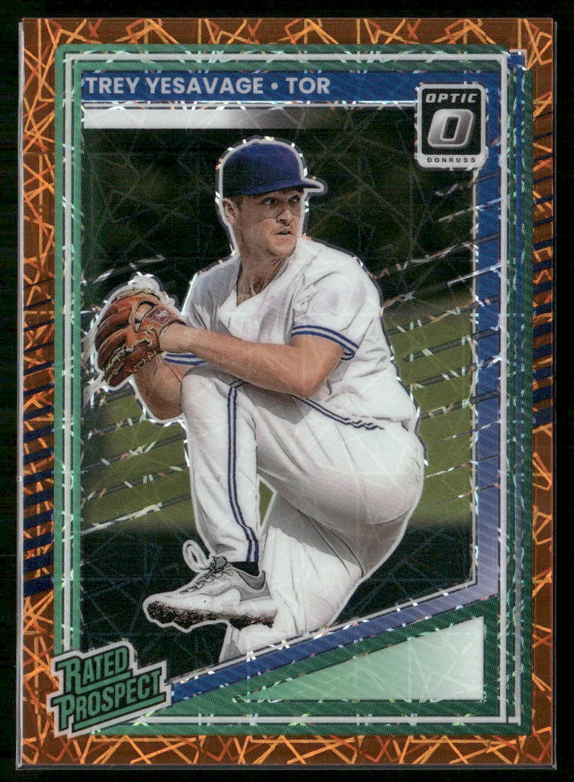 Trey Yesavage 2025 Donruss #163 Optic Orange Velocity RC 2294