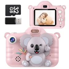 Kids Camera Koala Toys for 3-9 Years Girls Boys Toddler Digital Selfie Camera...