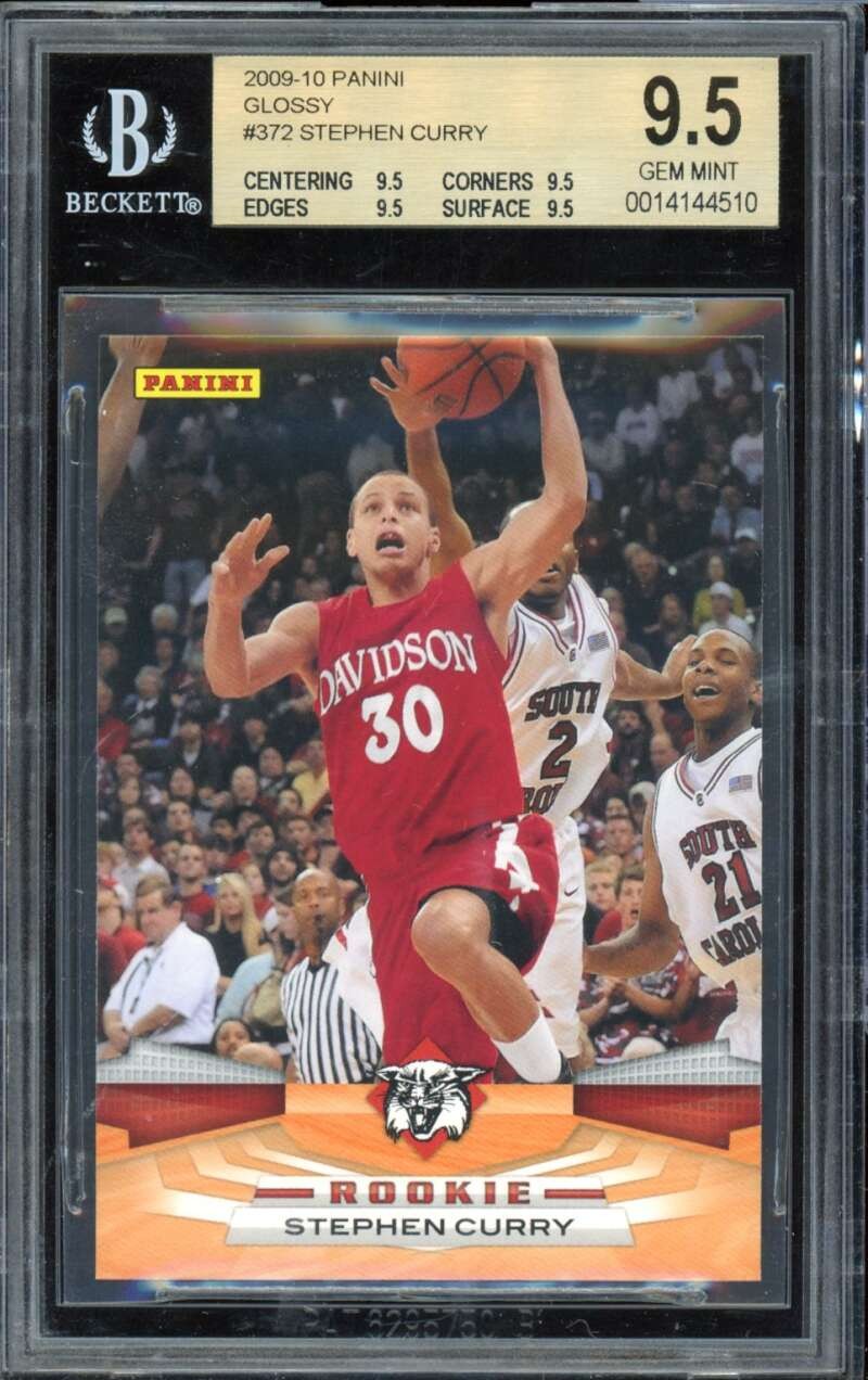 Stephen Curry Rookie Card 2009-10 Panini Glossy #372 BGS 9.5