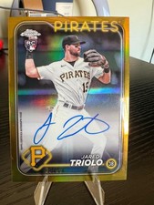 2024 Topps Chrome RC Gold Auto Jared Triolo #’d /50 RA-JTR