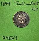 1894 Indian Head Cent / Penny 1c VG Very Good