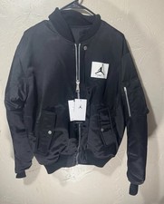 Air Jordan Men's Essentials Statement Varsity Jacket Black DQ7344-010 Sz Small