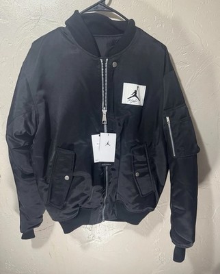 Air Jordan Men's Essentials Statement Varsity Jacket Black DQ7344-010 Sz Small