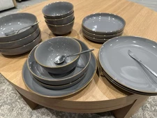 over&back Options 16-piece Dinnerware Set - Gray - Fast shipping