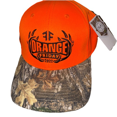 #ad Fleet Farm Hat Deer Hunting 2023 Blaze Orange Friday Camo Brim Cap IRISH SETTER $29.95