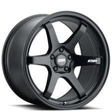 18x9.5 Esr Wheels Ap6 Full Satin Black Jdm Style Rims S04 18x9.5 Esr Wheels Ap6 Full Satin Black Jdm Style Rims S04