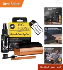 Ultimate Vinyl Record Cleaning Solution - Velvet Brush  Storage Pouch Included