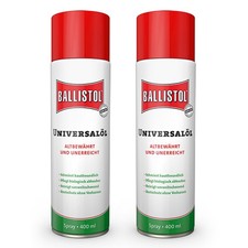 2x Ballistol Universalöl 400ml Spray 2er Set 400ml Multifunktionsöl, Rostlöser,