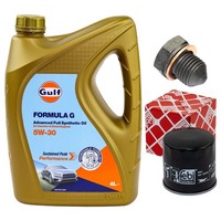MotoröL Filter Set 5W-30 4 Liter + ÖLablassschraube FüR Seat Skoda VW Golf Up!