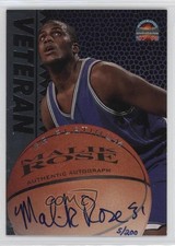 1997 Score Board Auto Basketball Signatures Platinum 5/200 Malik Rose Auto 9td