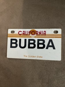 2" x 4" Mini PLASTIC CALIFORNIA License Plate with your name bicycle or bike