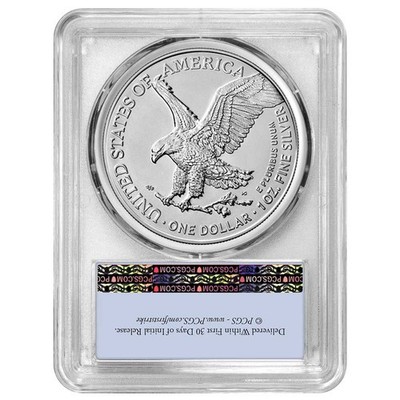 2026 $1 American Silver Eagle PCGS MS70 FS Flag Label | eBay