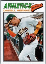 2026 Topps Heritage Darell Hernaiz Card #66 Athletics SP