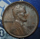 AU 1931 D LINCOLN WHEAT CENT   {{{D149