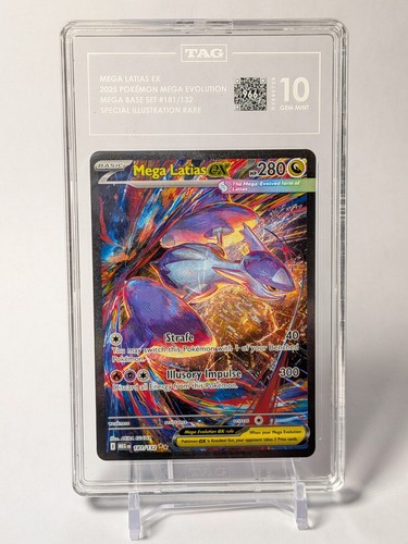 Pokemon Mega Latias ex Mega Evolution Special Illustration Rare 181 TAG 10