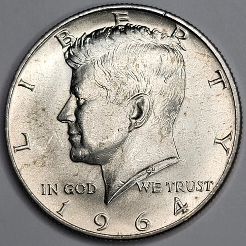 1964 D UNCIRCULATED KENNEDY HALF DOLLAR 90% SILVER