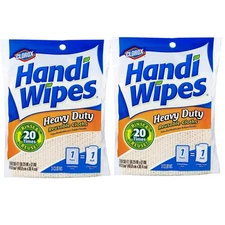 Clorox Handi Wipes Heavy Duty Reusable Cloths, 3 Count, 2 Pack beige