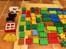 Lot Of 2 Lego Duplo Sets 6136 My First Zoo And 4962 Blocks Animals People