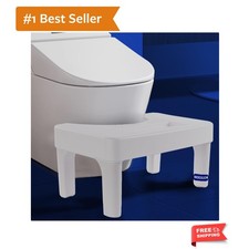 6.8 Inch Toilet Stool for Bathroom, Non-Slip Potty Stool for Pooping, Toilet ...
