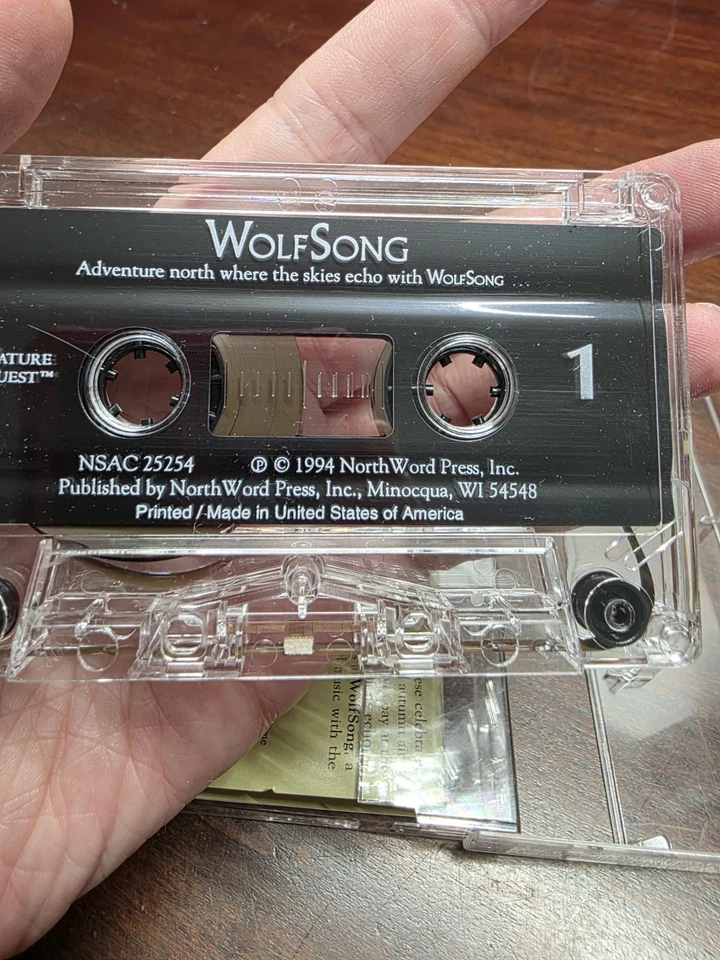 Vintage 1994 Nature Quest Wolf Song Cassette Tape - Image 3 of 3