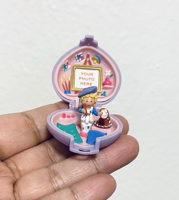 Vintage Polly Pocket 1991 Pretty Picture Locket Bluebird Toys 100% COMPLETE
