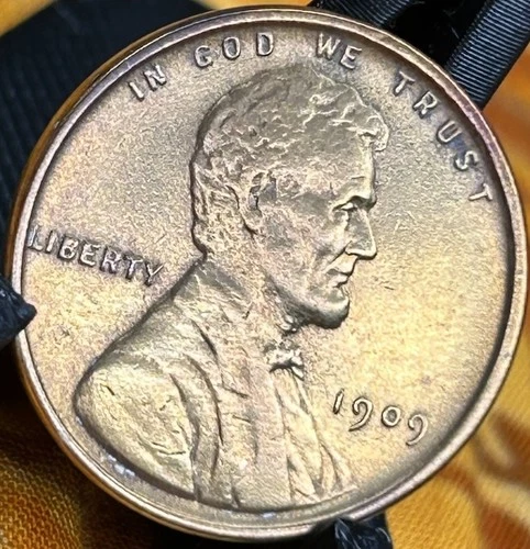 1909 VDB Lincoln Wheat Cent Beautiful Brown EF+-AU