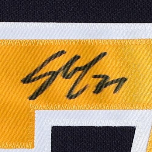 Maglia autentica blu firmata Frmd Casey Mittelstadt Sabres & "NHL Debut" Insc - Foto 4 di 6