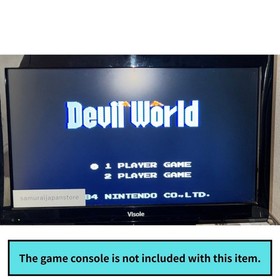 Devil World Nintendo Famicom Japan Import Cartridge Only Used Japanese ver