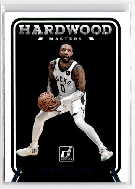 2024-25 Panini Donruss #14 Damian Lillard Hardwood Masters Insert Bucks Blazers