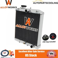 4 Row Aluminum Radiator For 1992-2001 Honda Crx Civic Del Solacura Integra Mt