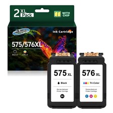 PG-575XL CL-576XL Ink Cartridges ?1 Black + 1 Colour? Combo Pack 575/576XL 450