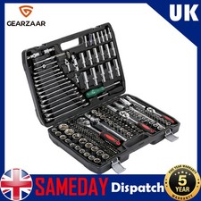 216PC Socket Wrench Set w/ Case 1/2" 1/4" 3/8" Mechanic Repair Tool Tool box