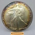 1986 American Silver Eagle 1 oz .999 Silver, Both Side Toned - #C59462NQ