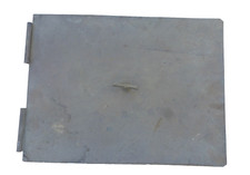 alte Feuertür Ofentür Ofenklappe Herd Ofen Tür Jugendstil um 1920 echt Messing