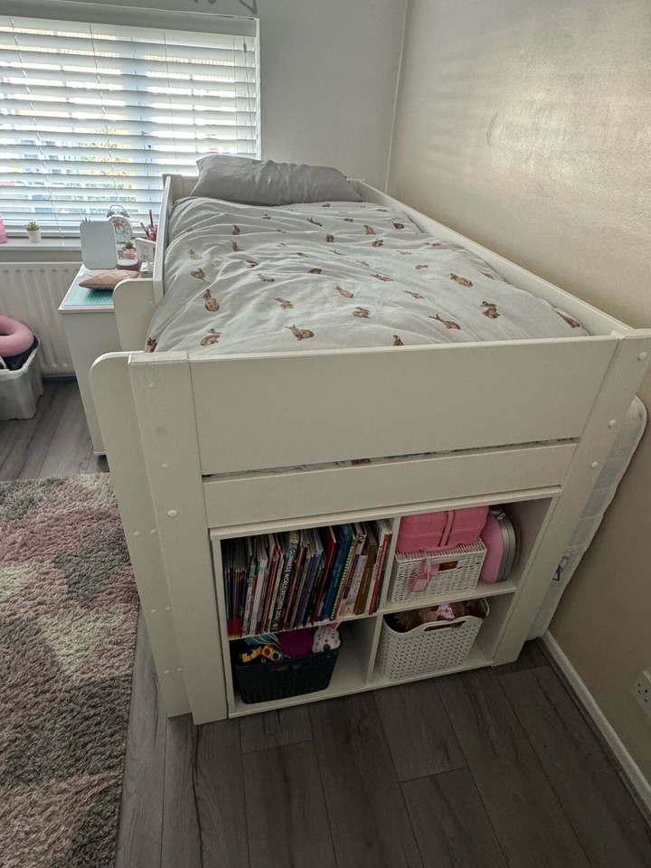 Dreams Anderson Mid Sleeper With Storage Single Bed Childrens Wooden