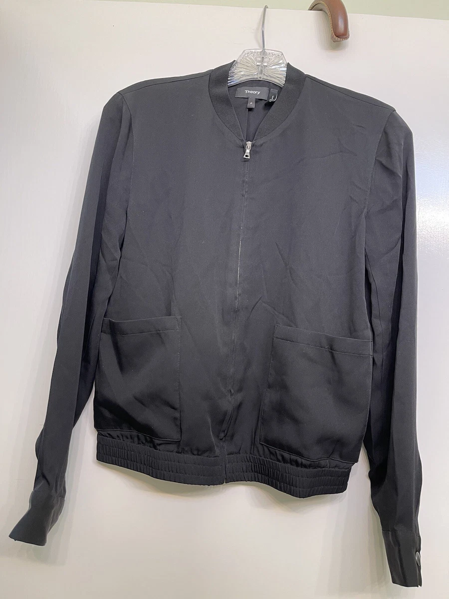 Theory silk best sale jacket