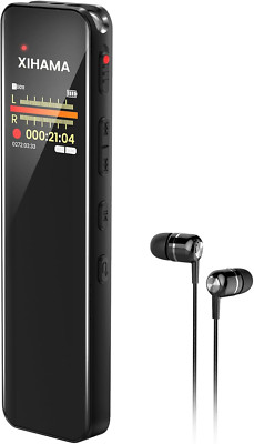 64GB Digital Voice Recorder with Playback, A-B Repeat, Variable Speed Play, Voic